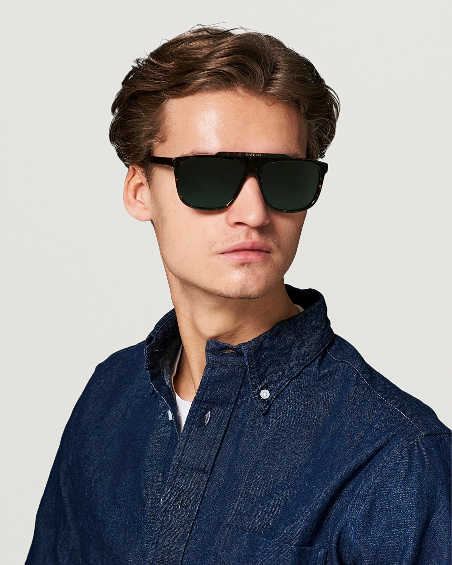 Men | D-frame Sunglasses | Gucci | GG1039S Sunglasses Havana Green