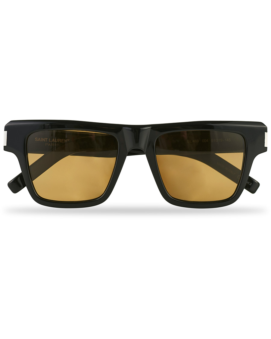 Men | Saint Laurent SL 469 Sunglasses Black Yellow | Saint Laurent | SL 469 Sunglasses Black Yellow