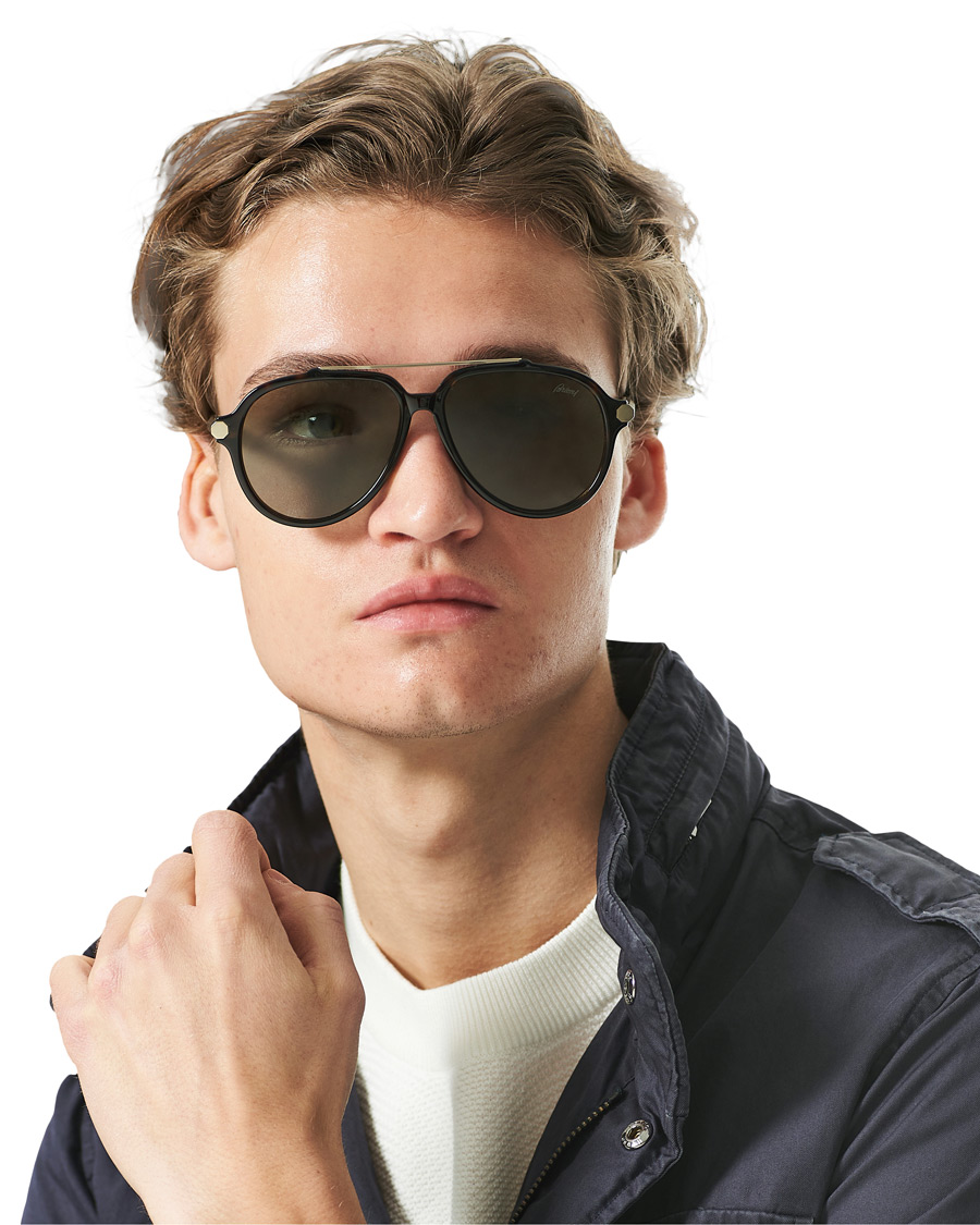 Men | Brioni BR0096S Sunglasses Havana Green | Brioni | BR0096S Sunglasses Havana Green