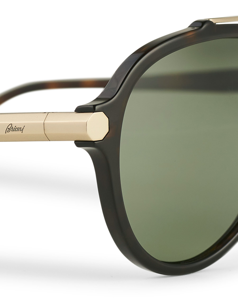 Men | Brioni BR0096S Sunglasses Havana Green | Brioni | BR0096S Sunglasses Havana Green