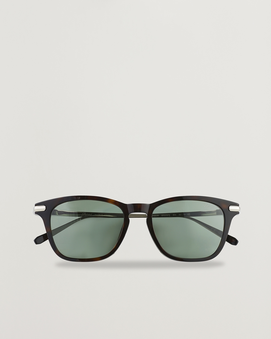 Men | D-frame Sunglasses | Brioni | BR0092S Titanium Sunglasses Havana Green
