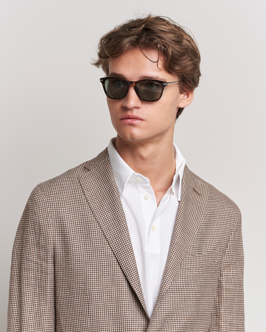 Men |  | Brioni | BR0092S Titanium Sunglasses Havana Green