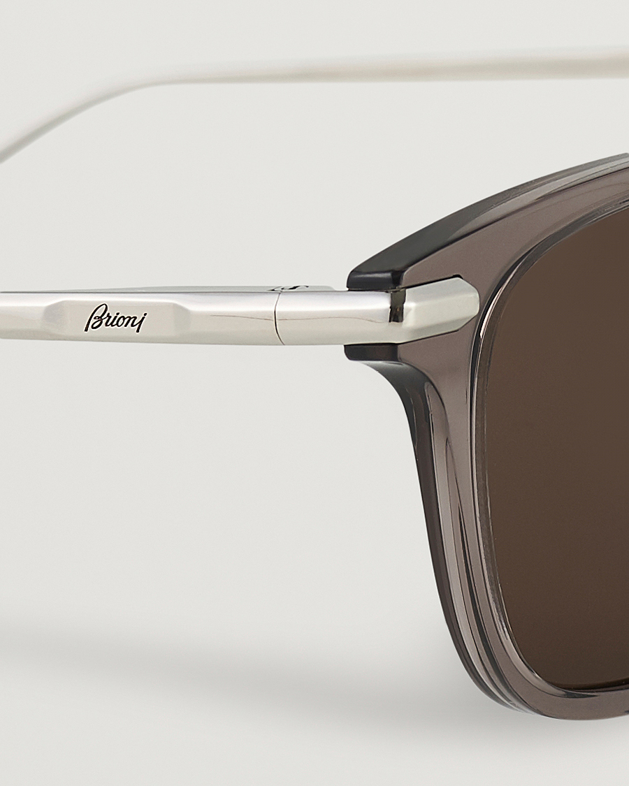 Men |  | Brioni | BR0092S Titanium Sunglasses Grey Silver