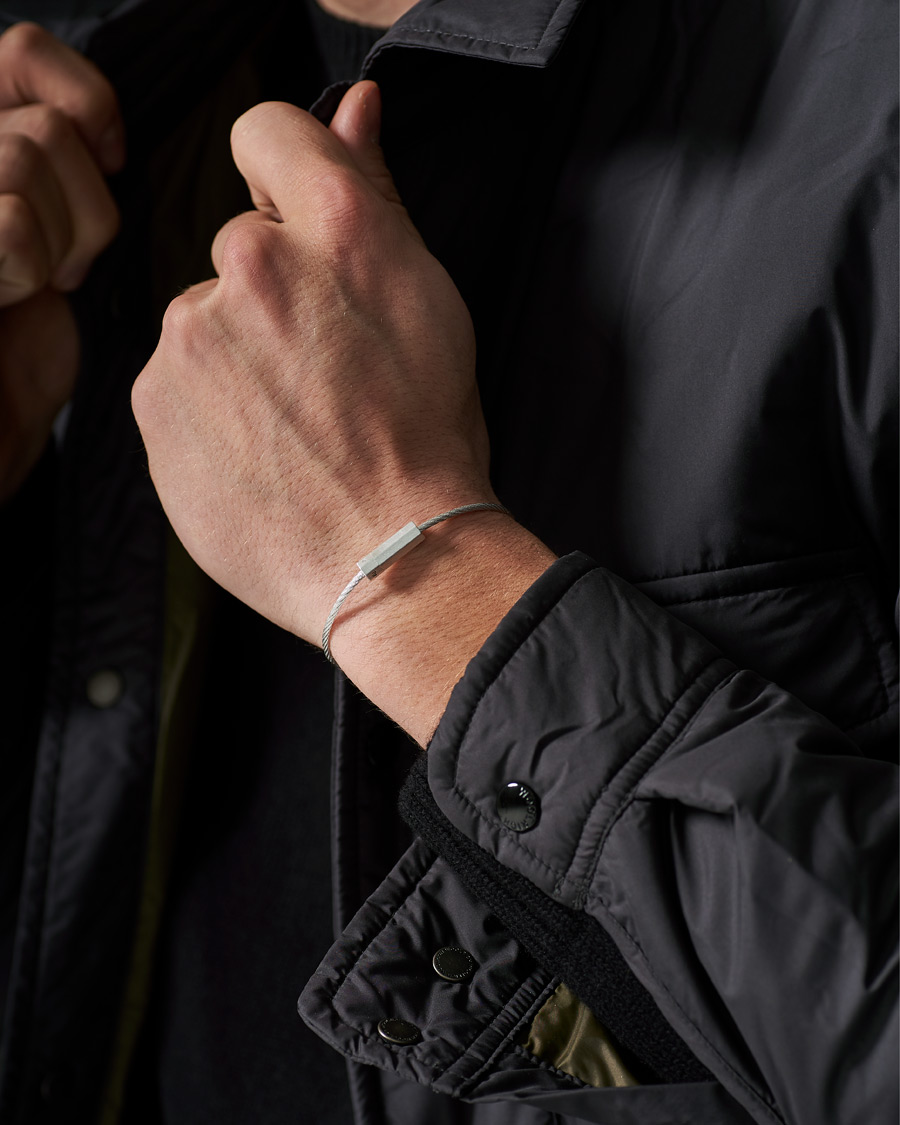 Men | LE GRAMME Octagonal Cable Bracelet Brushed Sterling Silver 7g | LE GRAMME | Octagonal Cable Bracelet Brushed Sterling Silver 7g
