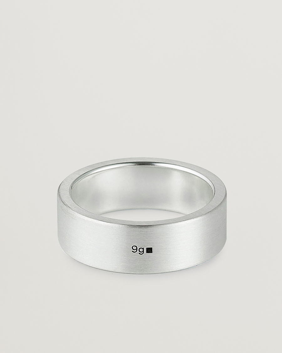 Men | Jewellery | LE GRAMME | Ribbon Brushed Ring Sterling Silver