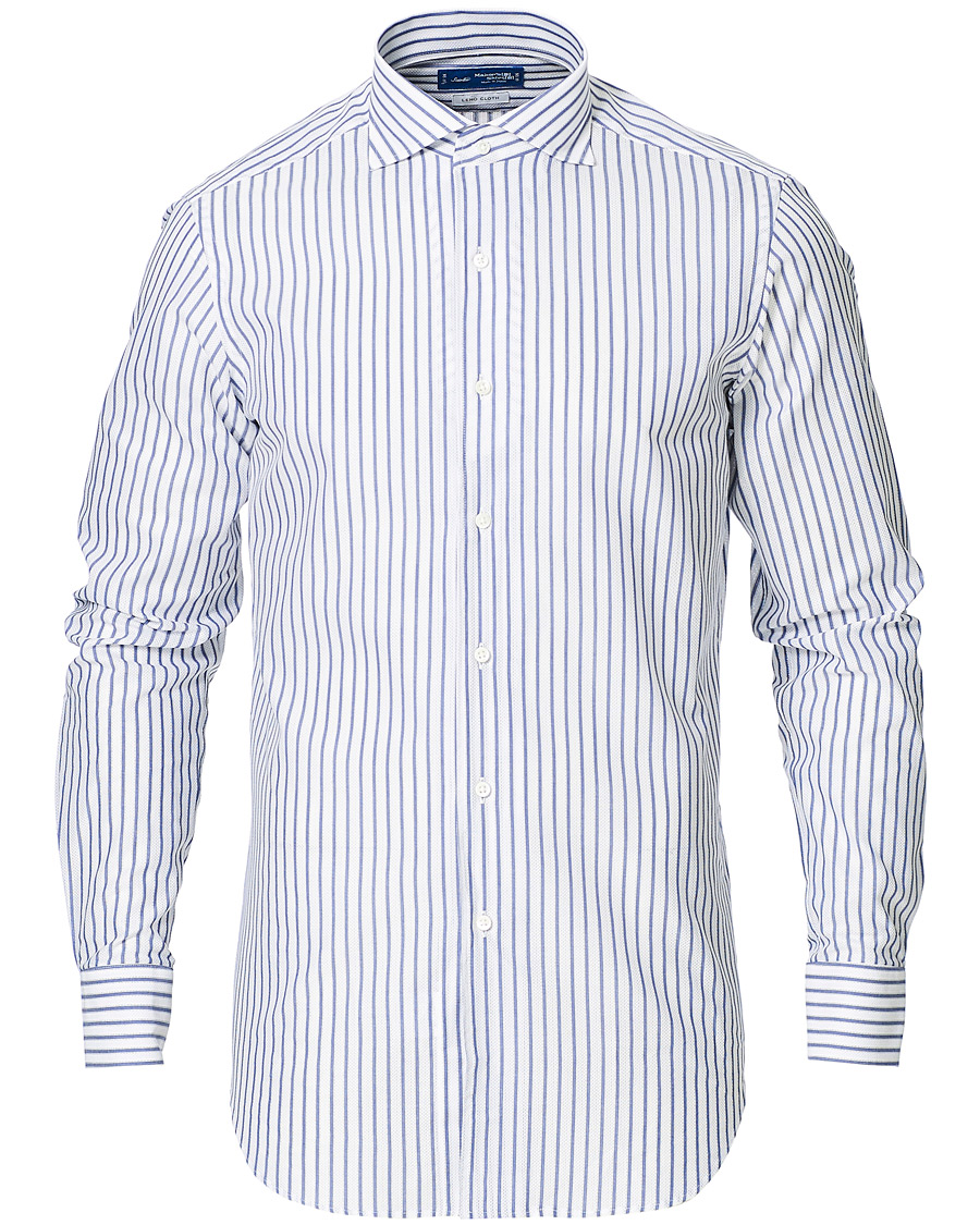 Men |  | Kamakura Shirts | Slim Fit One Piece Collar Shirt Light Blue