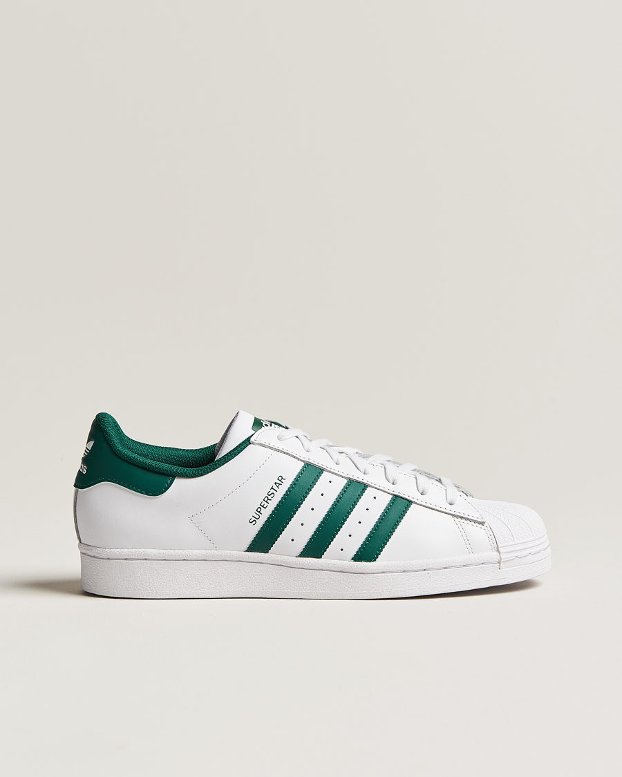adidas Originals Superstar Sneaker White/Green at CareOfCarl.com adidas Originals Superstar Sneaker White/Green at CareOfCarl.com