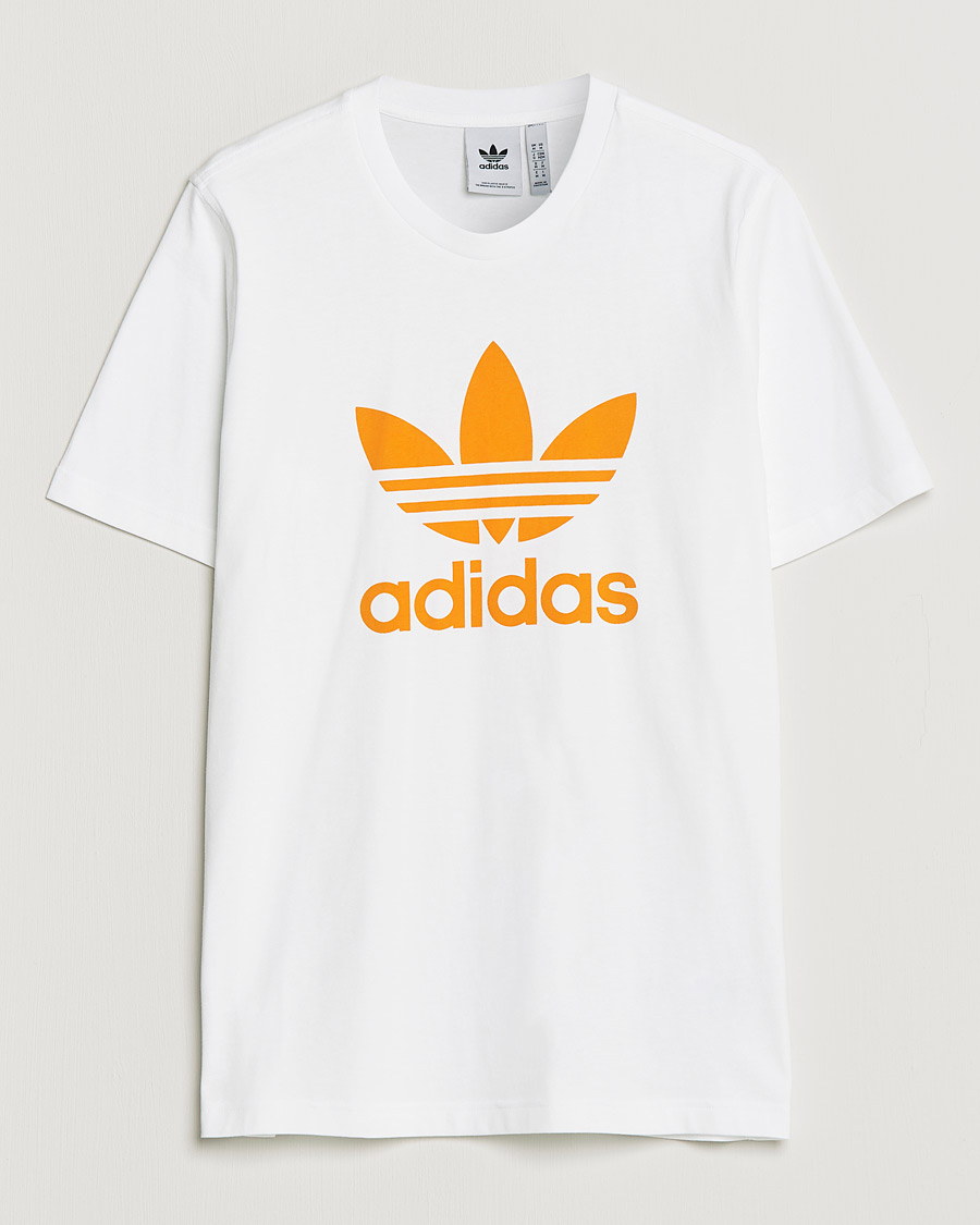 adidas trefoil t shirt orange
