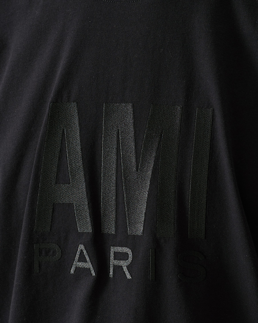 Men | T-Shirts | AMI | Oversize Logo Tee Black