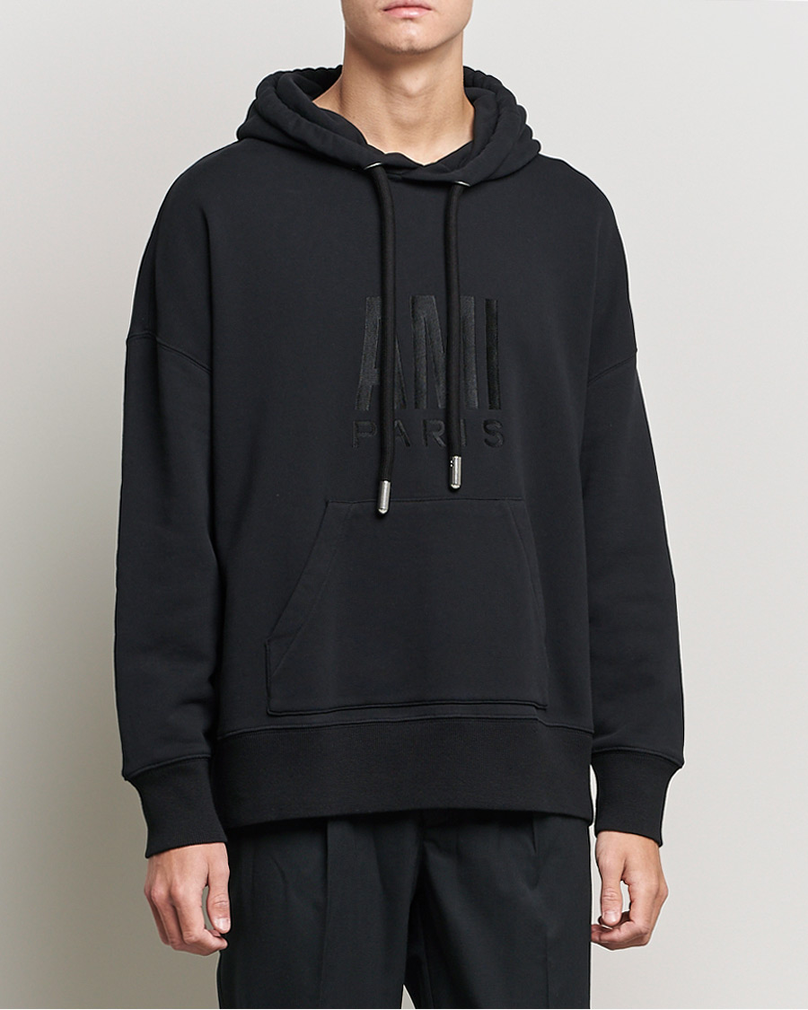 Men | Sweaters & Knitwear | AMI | Oversize Logo Hoodie Hoodie