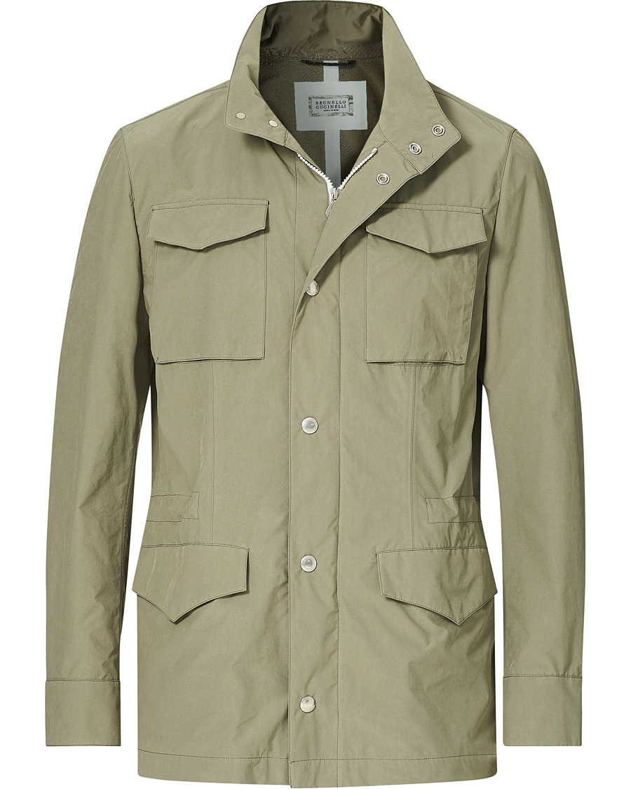 Brunello Cucinelli Unlined Field Jacket Olive at CareOfCarl.com