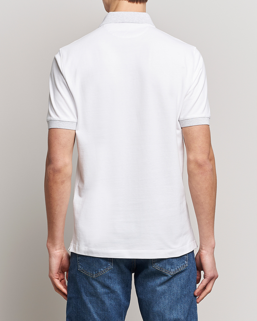 Men | Polo Shirts | Brunello Cucinelli | Short Sleeve Polo Piquet White