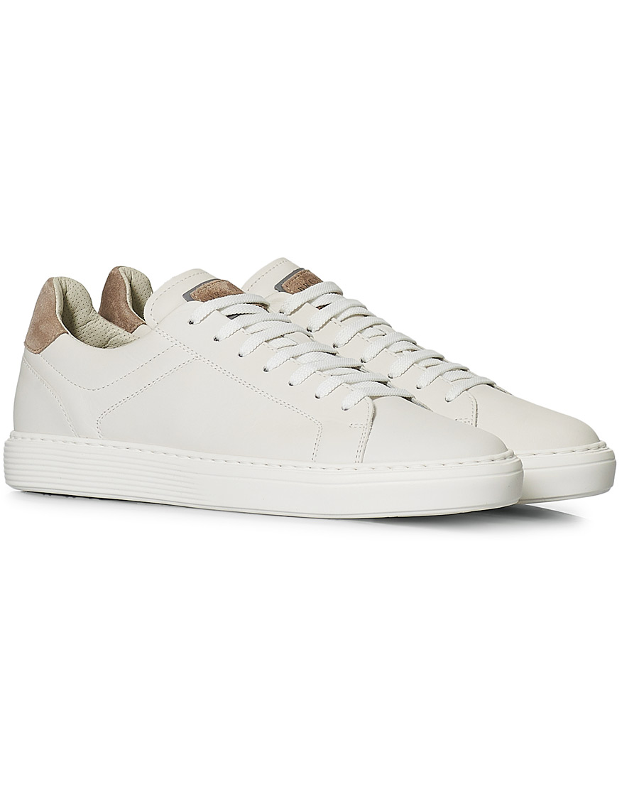 Men | Brunello Cucinelli Plain Sneaker White Calf | Brunello Cucinelli | Plain Sneaker White Calf