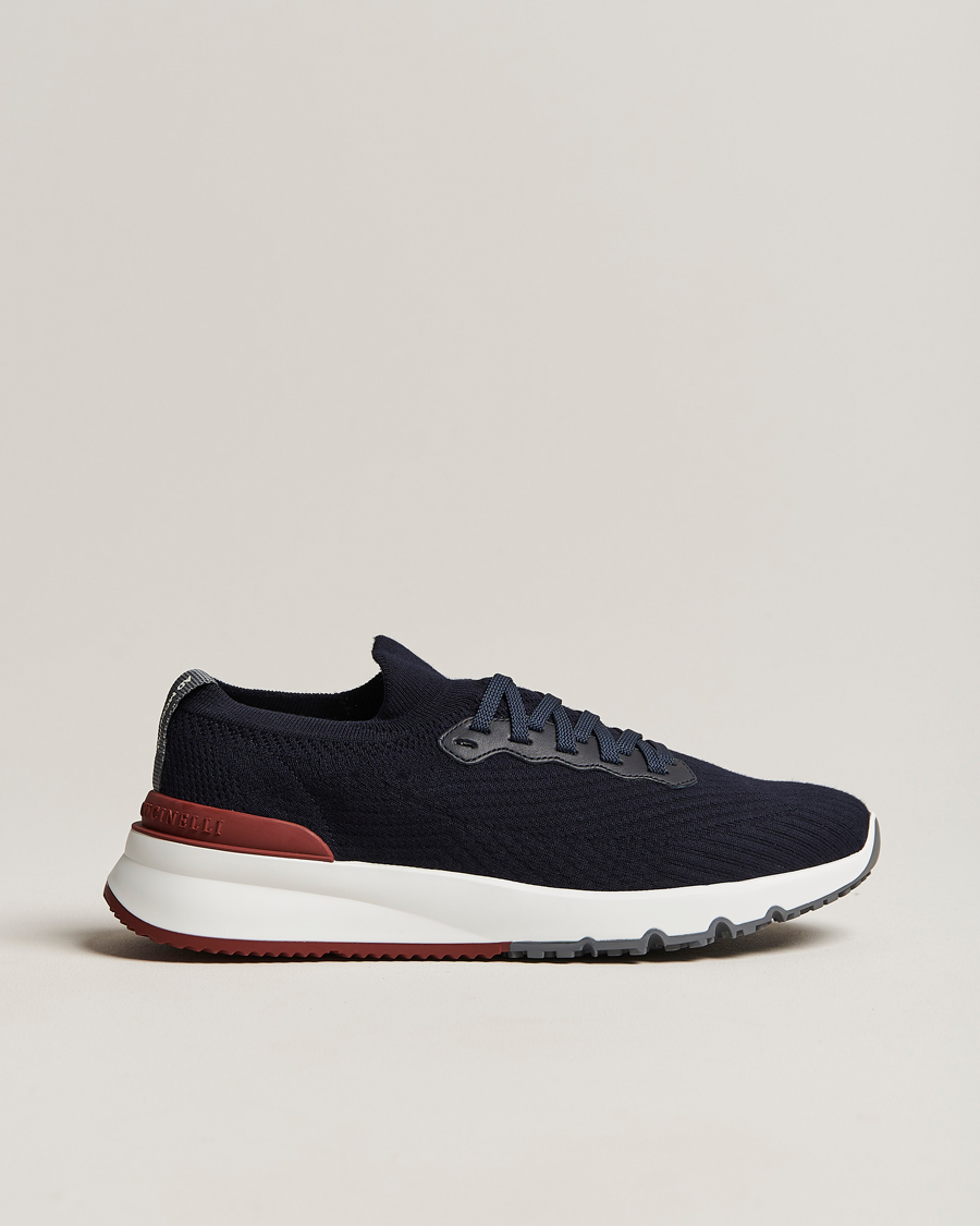 Men | Sneakers | Brunello Cucinelli | Mesh Running Sneakers Navy