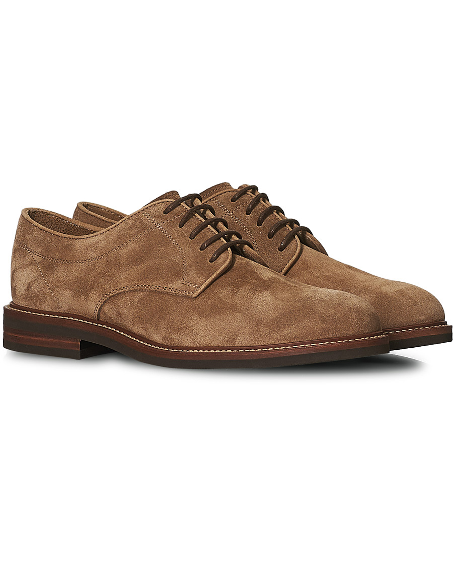 Men | Derby Shoes | Brunello Cucinelli | Plain Toe Derby Stone Suede