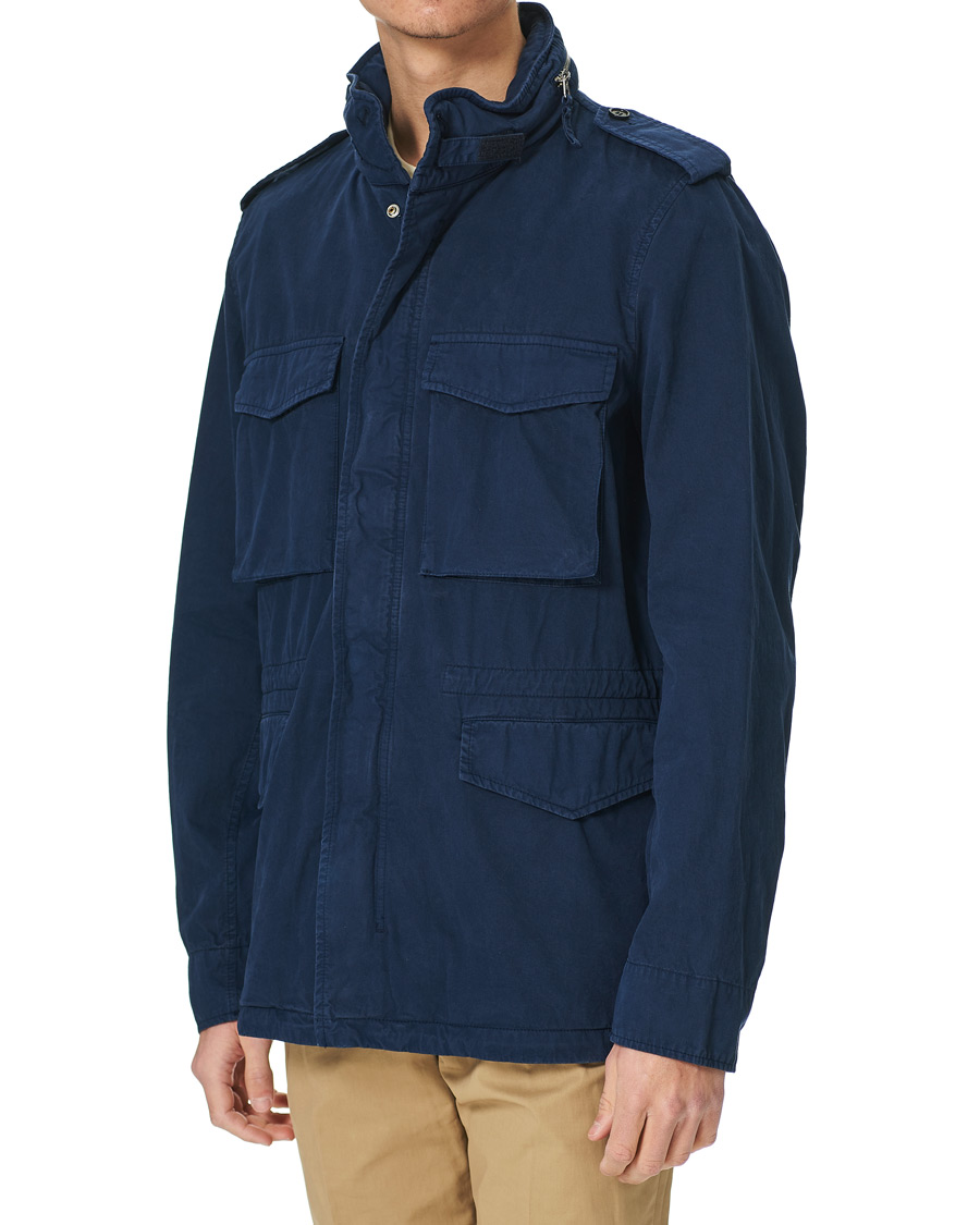 Men | Coats & Jackets | Aspesi | Cotton Field Jacket Navy