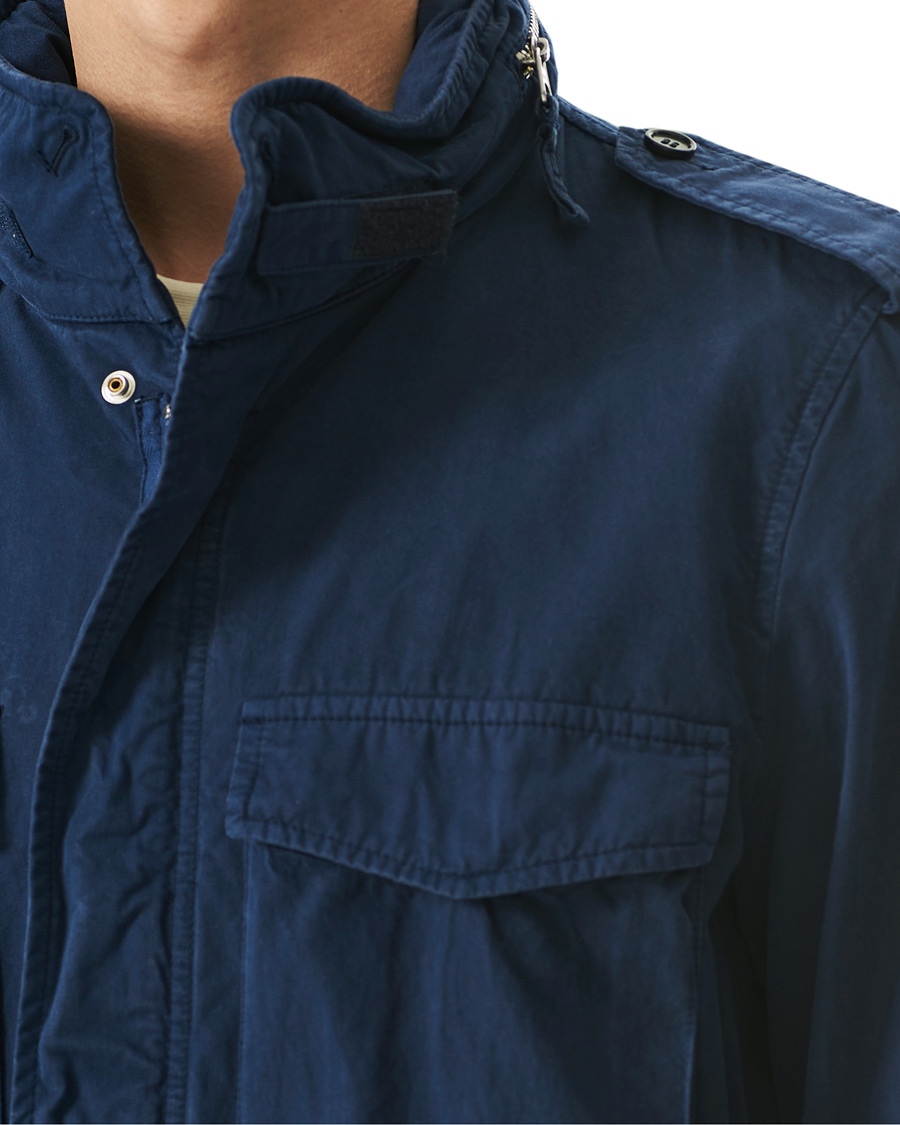 Men | Coats & Jackets | Aspesi | Cotton Field Jacket Navy