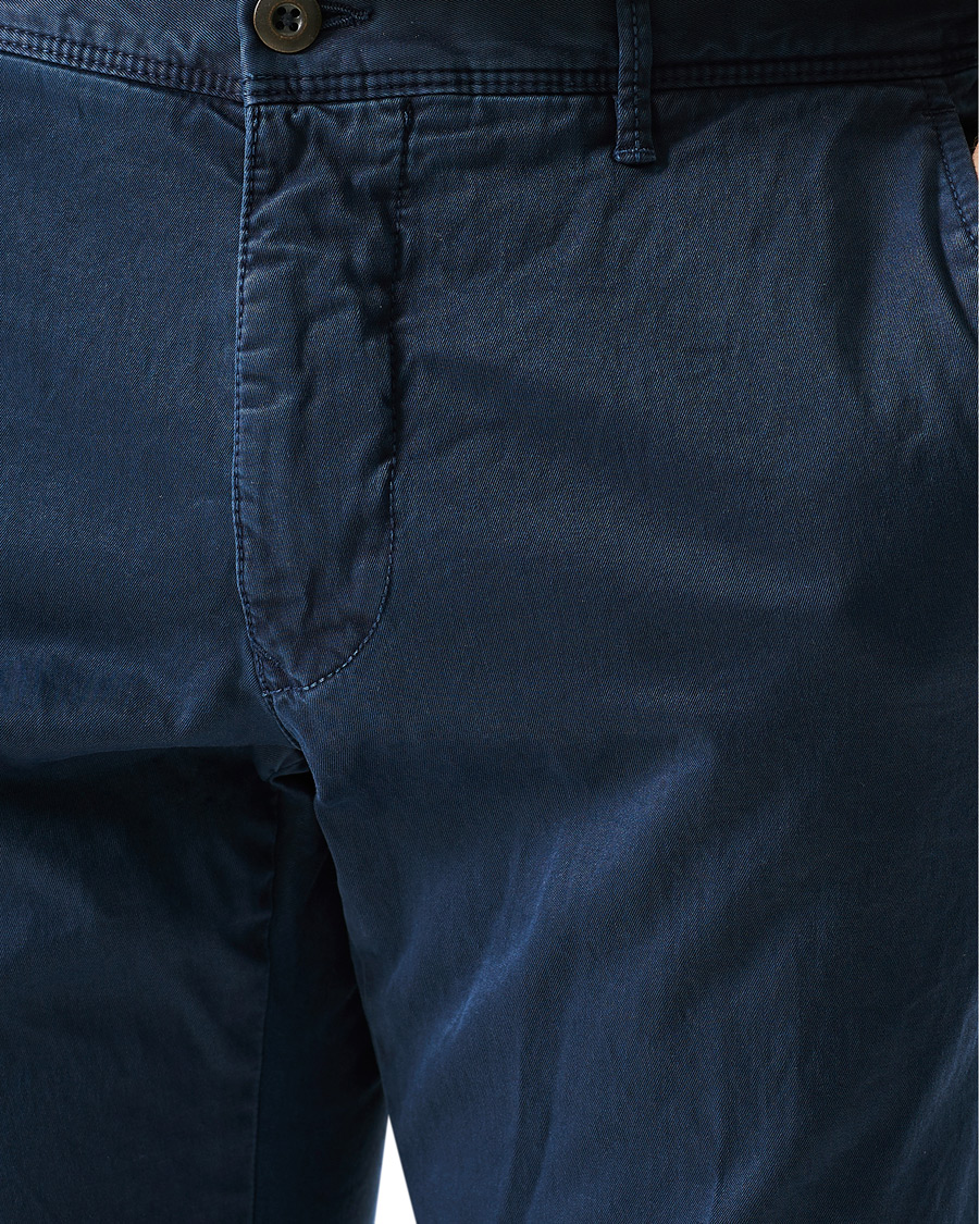 Men | Trousers | Incotex | Slim Fit Garment Dyed Slacks Navy