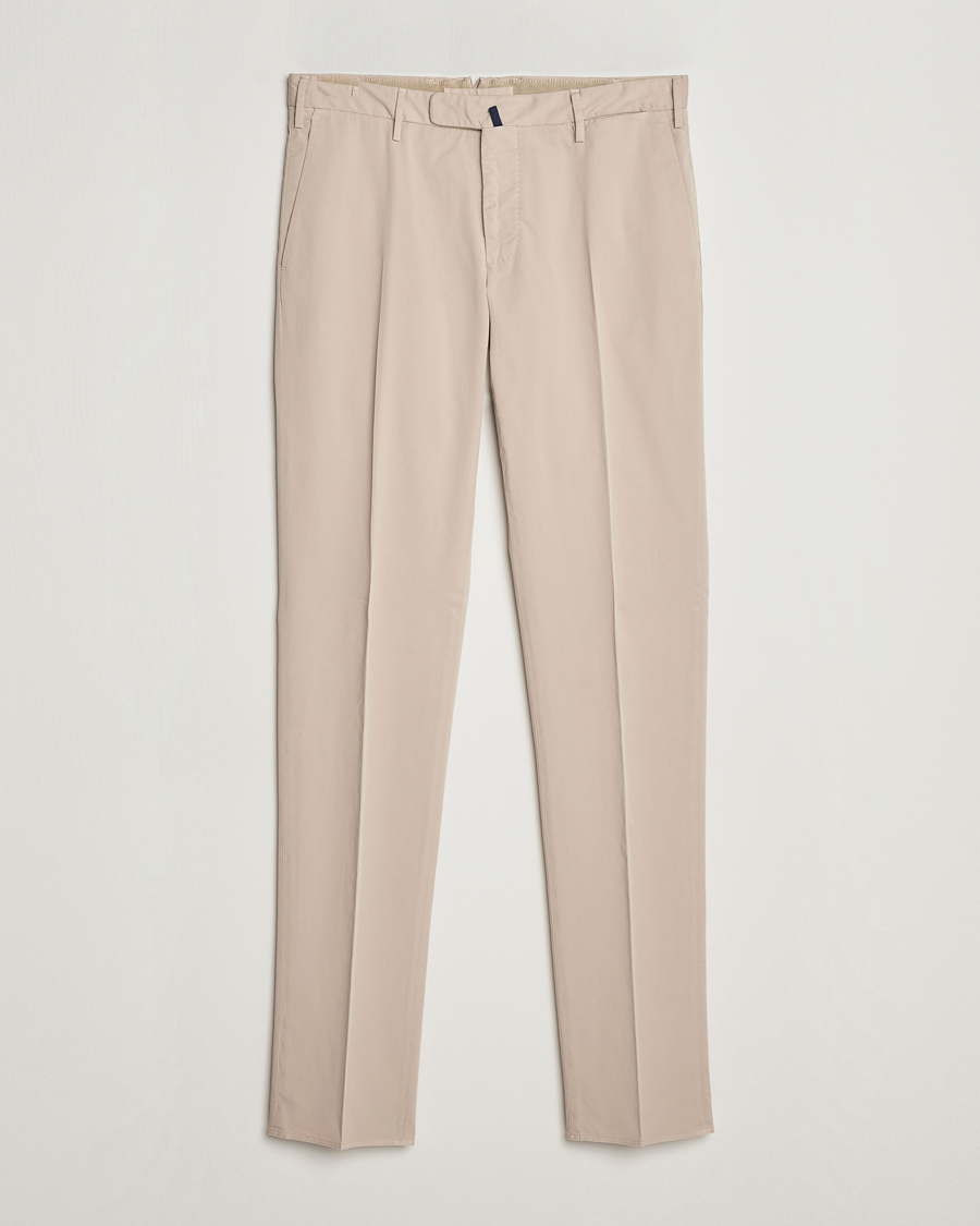 Men | Trousers | Incotex | Slim Fit Comfort Chinos Light Grey