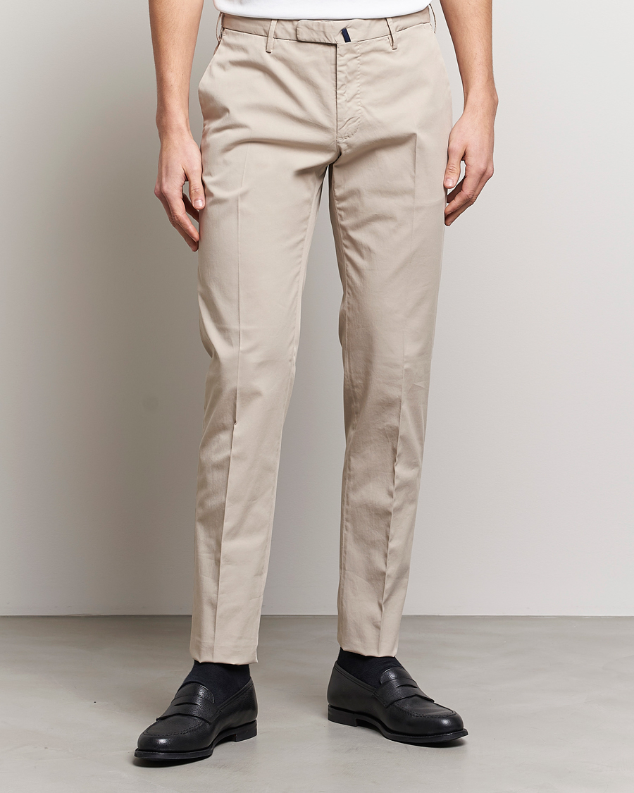 Men | Trousers | Incotex | Slim Fit Comfort Chinos Light Grey