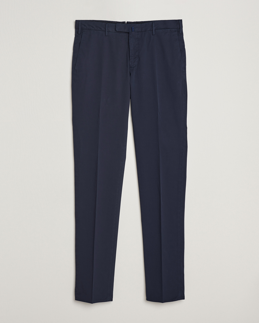 Men | Trousers | Incotex | Slim Fit Comfort Chinos Navy