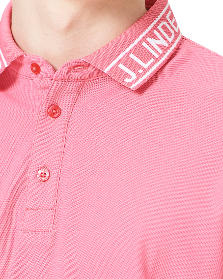 Men | Polo Shirts | J.Lindeberg | Austin Regular Golf Polo Hot Pink