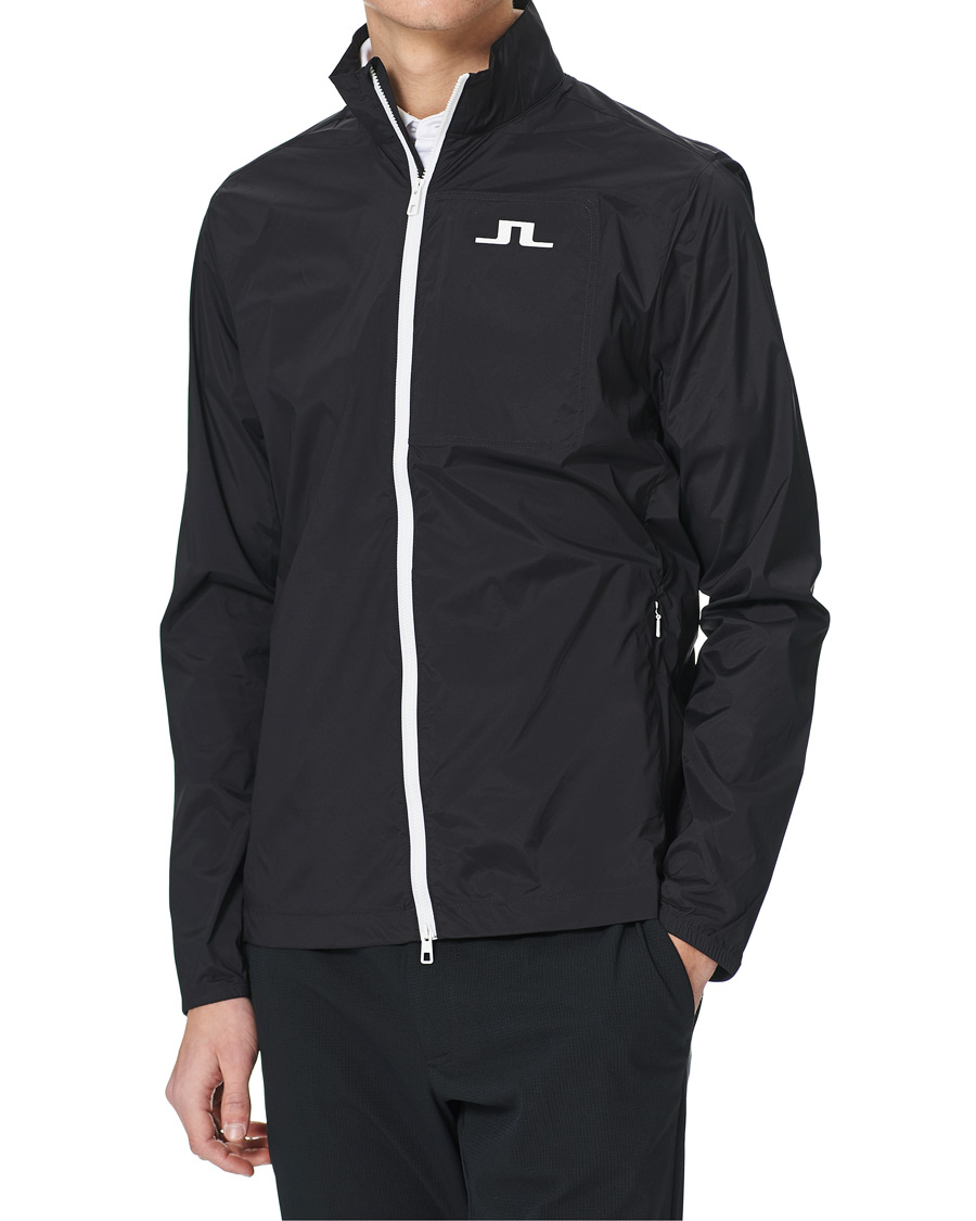 Men | Coats & Jackets | J.Lindeberg | Ash Light Packable Golf Jacket Black