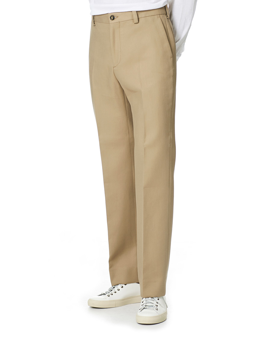 Men | Trousers | J.Lindeberg | Haij Double Weaved Trousers Batique Khaki