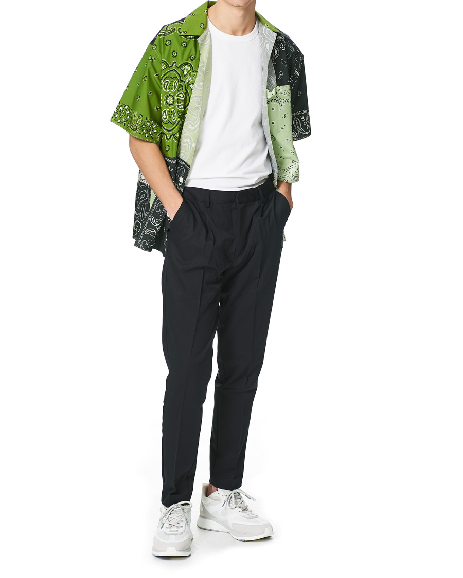 Men | Shirts | KENZO | Patchwork Short Sleeves Shirt Green