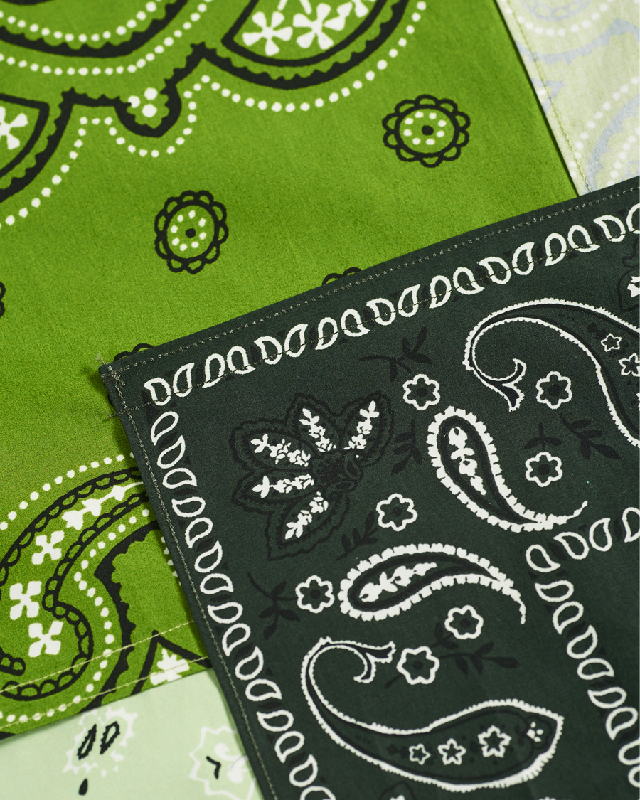 Men | Shirts | KENZO | Patchwork Short Sleeves Shirt Green