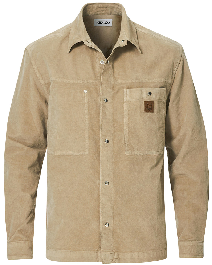 Men | Shirts | KENZO | Snap Overshirt Sand