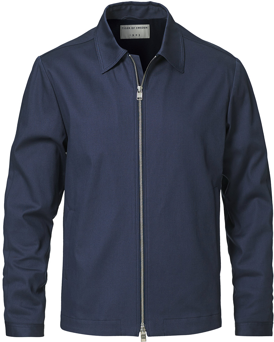 Men | Shirts | Tiger of Sweden | Maddon Jacket Blue Grey