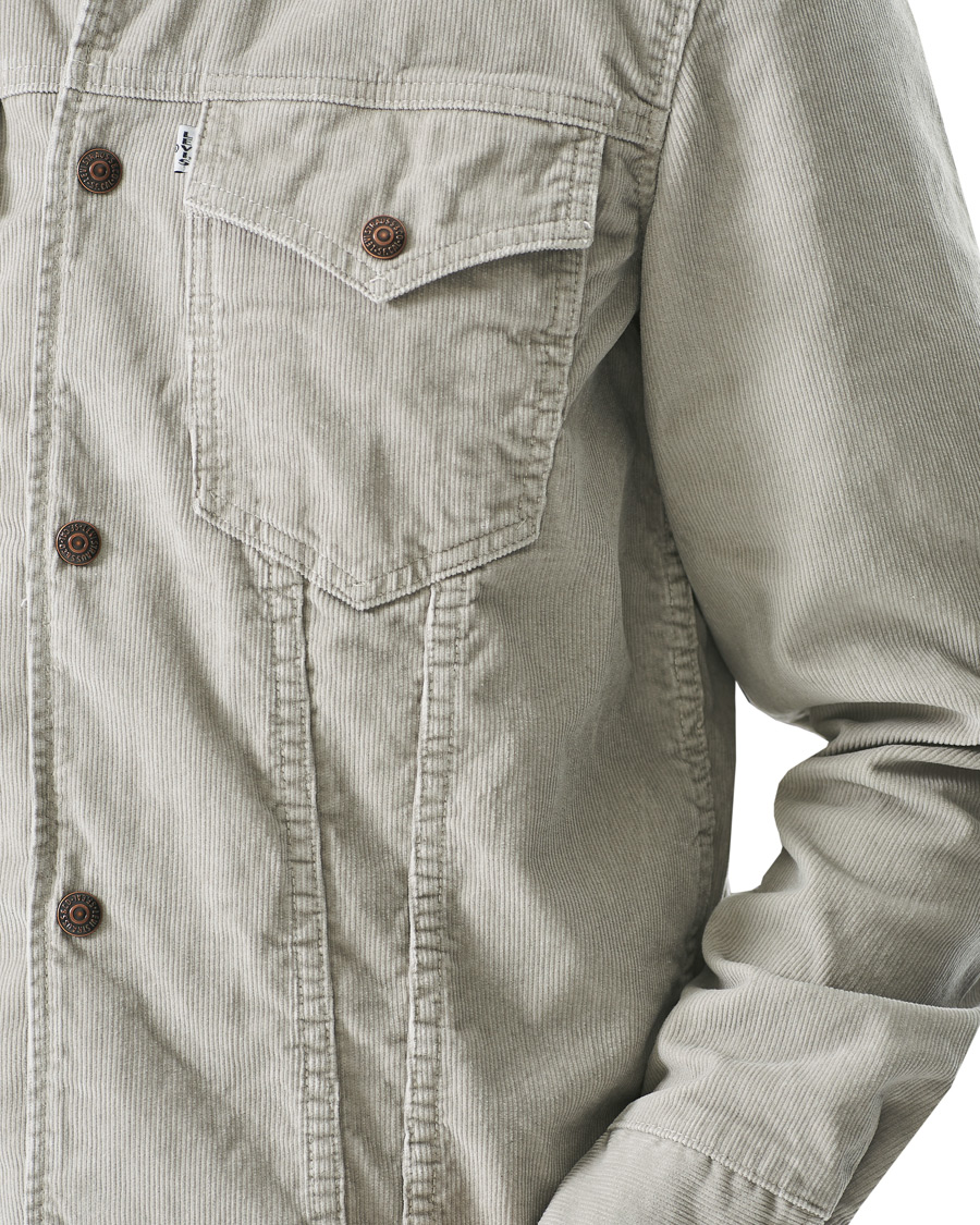 Levi's Vintage Clothing Slim Fit Jeans Trucker Jacket Flint Gray at