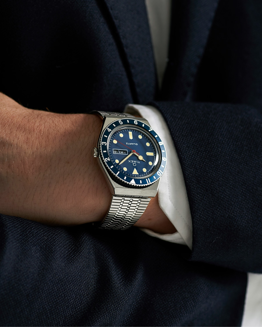 Men | Timex Q Reissue 1979 Steel/Blue | Timex | Q Reissue 1979 Steel/Blue