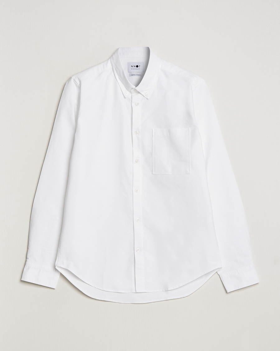 Men | Shirts | NN07 | Arne Button Down Oxford Shirt White