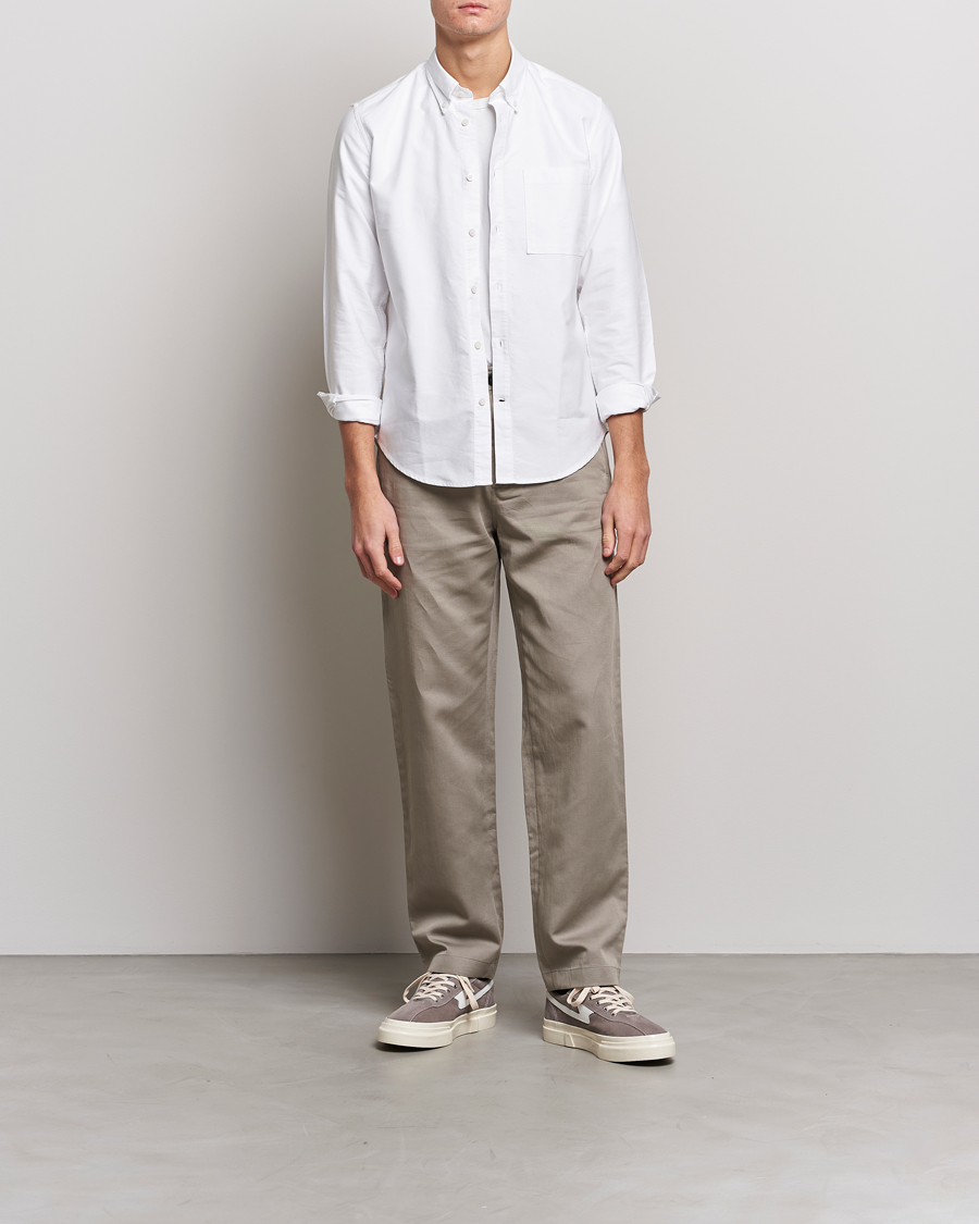Men | Shirts | NN07 | Arne Button Down Oxford Shirt White