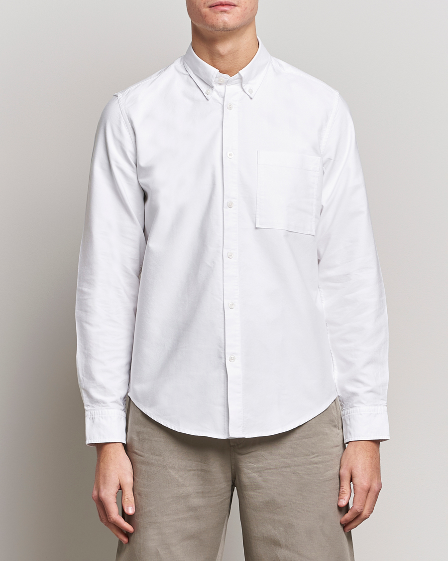 Men | Oxford Shirts | NN07 | Arne Button Down Oxford Shirt White