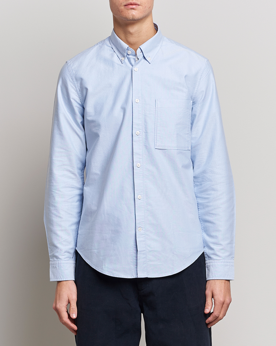 Men |  | NN07 | Arne Button Down Oxford Shirt Light Blue