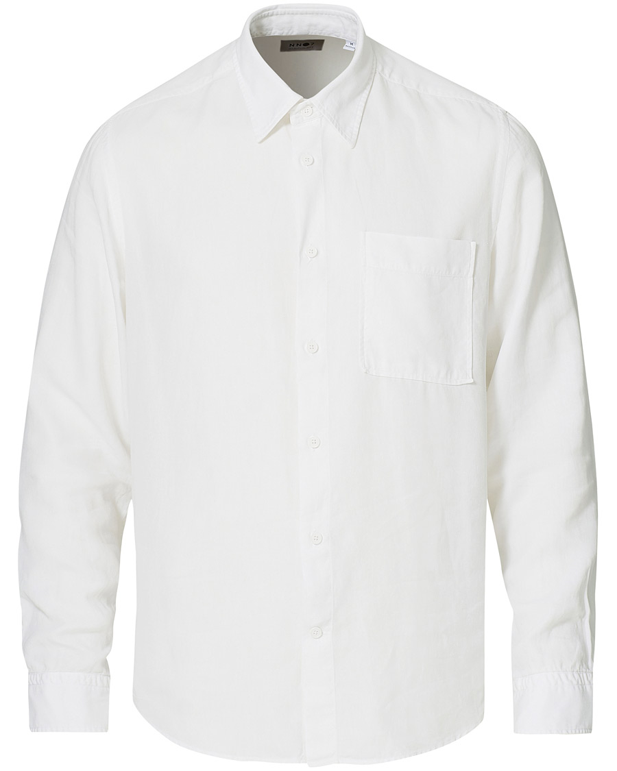 Men | Shirts | NN07 | Arne Tencel/Linen Shirt White