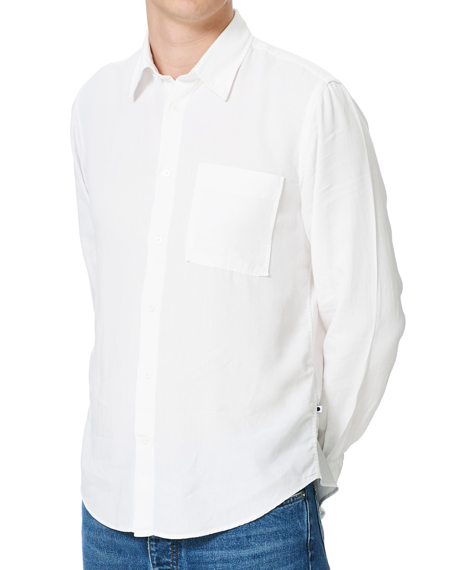 Men | Shirts | NN07 | Arne Tencel/Linen Shirt White