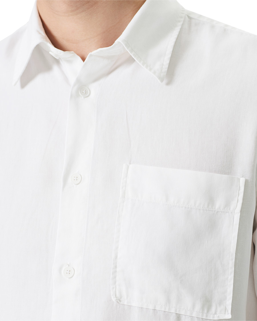 Men | Shirts | NN07 | Arne Tencel/Linen Shirt White