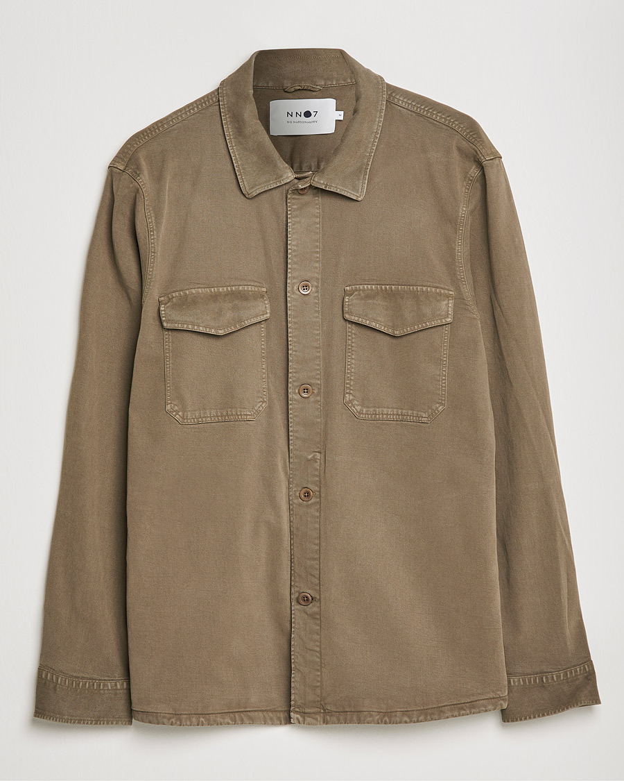 Men | Shirts | NN07 | Bernard Tencel Overshirt Clay
