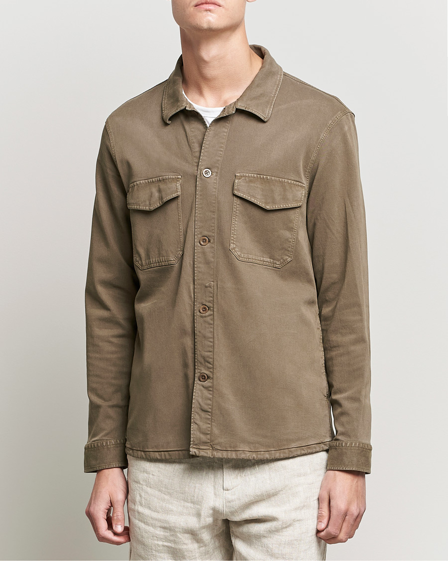 Men | Shirts | NN07 | Bernard Tencel Overshirt Clay