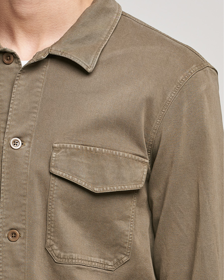 Men | Shirts | NN07 | Bernard Tencel Overshirt Clay
