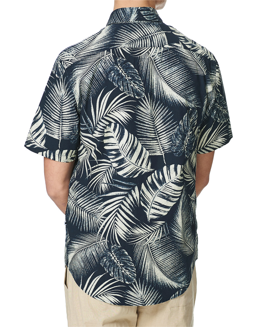 Men | Shirts | NN07 | Errico Printed Short Sleeve Shirt Blue