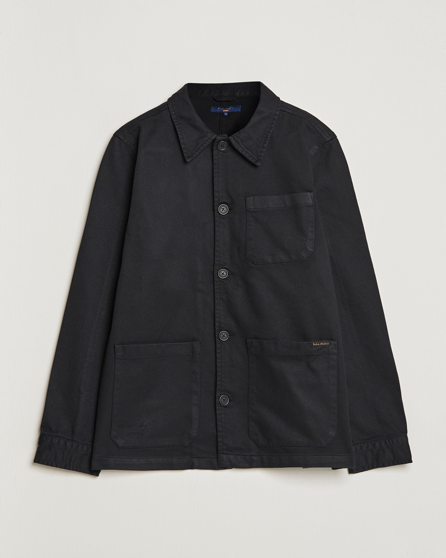 Men | Shirts | Nudie Jeans | Barney Worker Overshirt Black