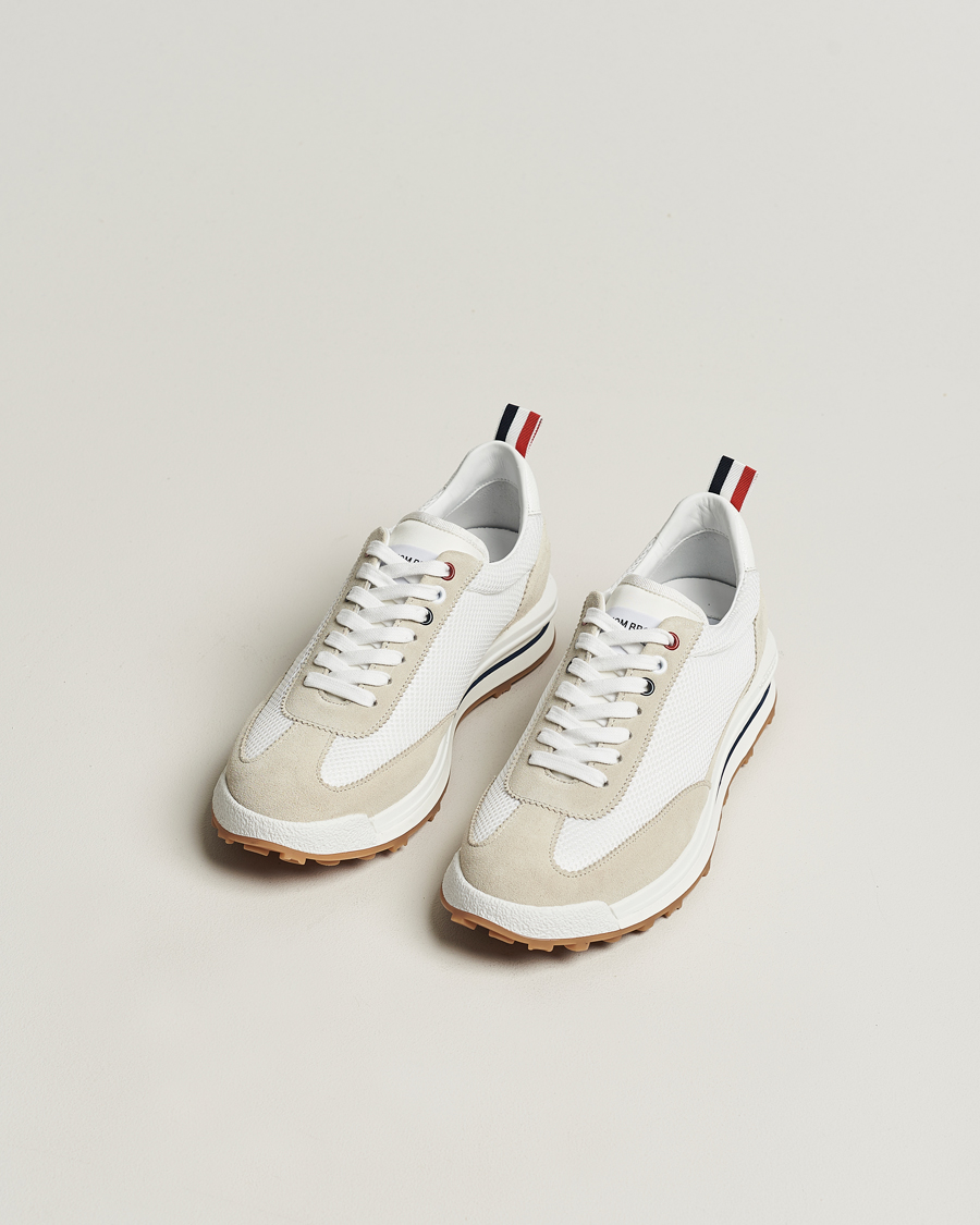Men | Suede shoes | Thom Browne | Tech Runner White
