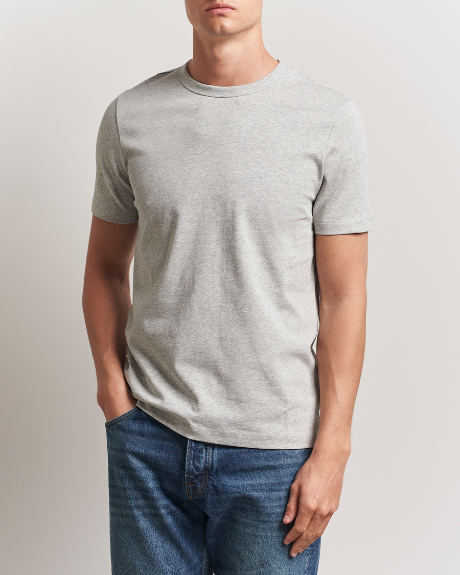 Men | T-Shirts | A Day's March | Heavyweight T-Shirt Grey Melange