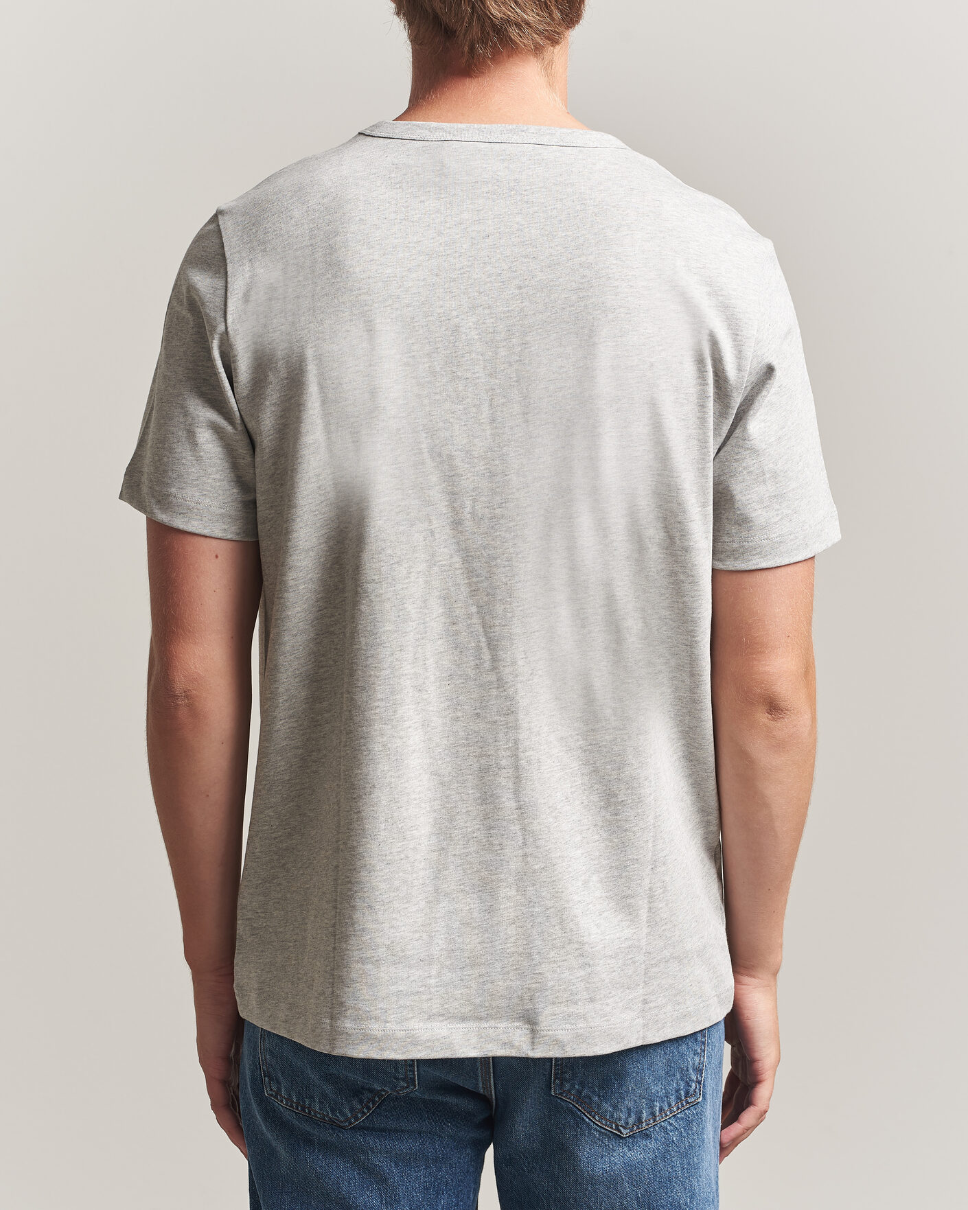 Men | T-Shirts | A Day's March | Heavyweight T-Shirt Grey Melange