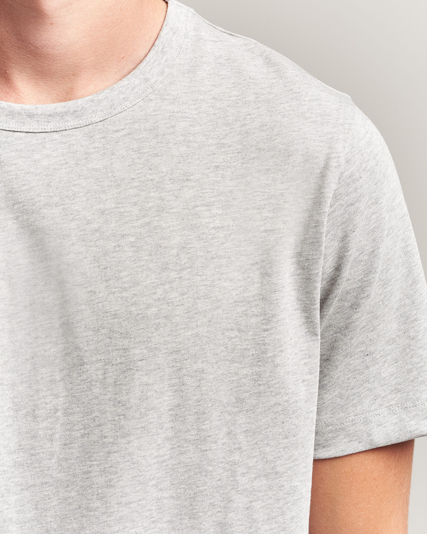 Men | T-Shirts | A Day's March | Heavyweight T-Shirt Grey Melange